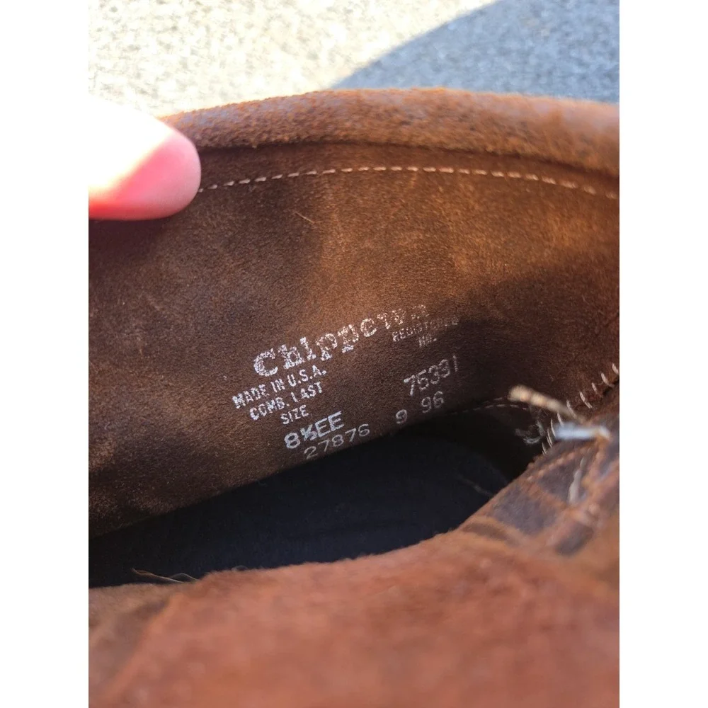 Vintage Chippewa Engineer Boots Mens 8.5EE Leather Buckle‎